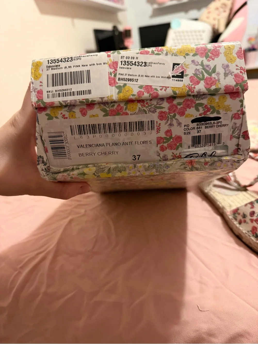 LoveShackFancy x Manebi Floral Lace-Up Espadrilles EU 37 US 6.5-7